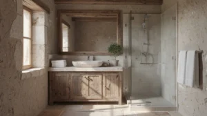 entretenir salle de bain rustique