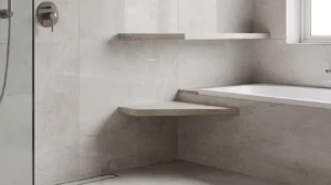 étagères d angle salle de bain