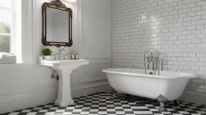 style ancien salle de bain
